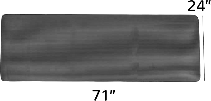 Yoga Mat, 1/2-Inch Extra Thick High Density Exercise Mat, Anti-Tear Exercise Yoga Mat with Carrying Strap, Suitable for Various Yoga Exercises