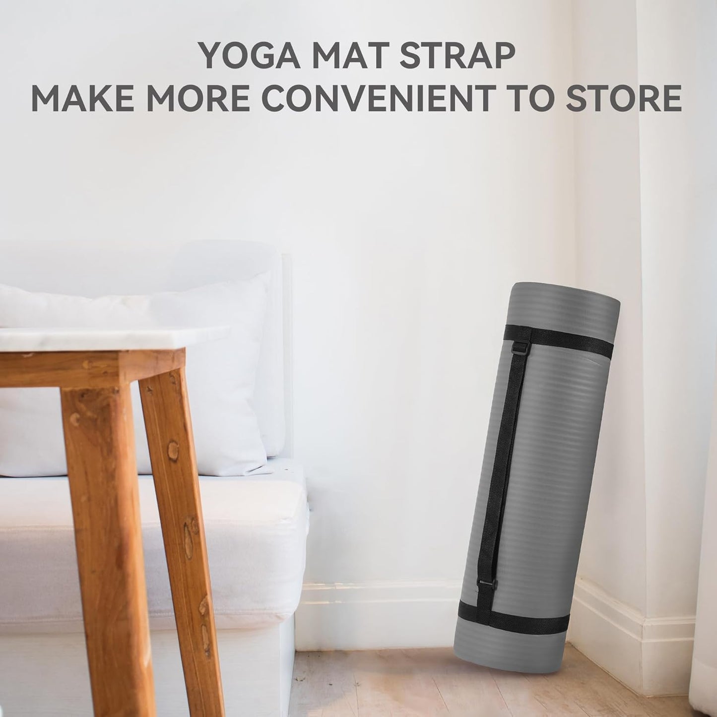 7-Piece Yoga Mat - Include Carrying Strap, 2 Yoga Blocks, Mat Towel, Hand Towel, Yoga Strap and Knee Pad
