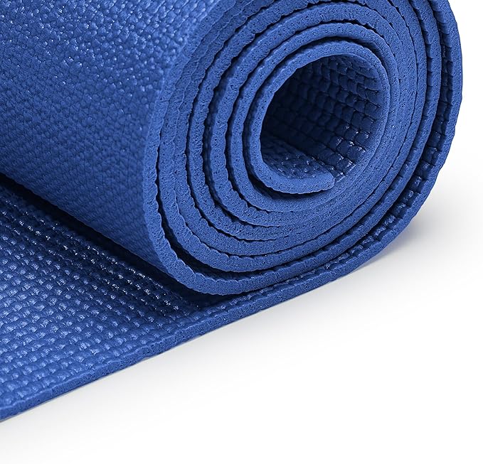 Non-Slip Yoga Mat – Durable, Anti-Tear, Lightweight, Cushioned Support for Yoga, Pilates, Stretching Exercises, Meditation and Floor Workouts
