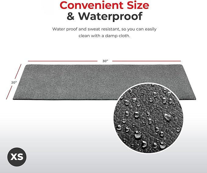 Non-Slip Home Gym Mat – Workout Floor Protection Foam Pad for Treadmill, Bike, Elliptical, Yoga and Exercise Equipment or Standing Desk