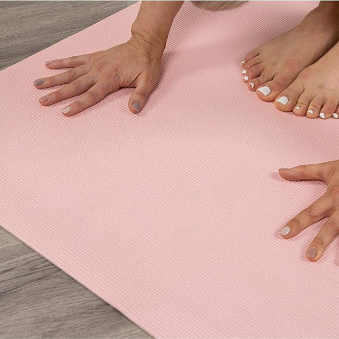 Entry Level Yoga Mat,Eco-Friendly Mat for Yoga, Pilates, Stretching and Fitness,Non-Slip and Lightweight, for Travel,Home,Gym and Studio, 68.1" x 24"