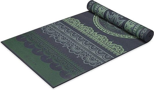 Yoga Mat - Premium 6mm Print Reversible Extra Thick Non Slip Exercise & Fitness Mat for All Types of Yoga, Pilates & Floor Workouts (68" x 24" x 6mm Thick)
