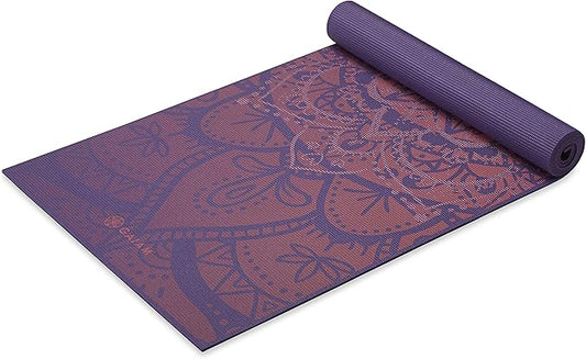 Yoga Mat - Premium 6mm Print Extra Thick Non Slip Exercise & Fitness Mat for All Types of Yoga, Pilates & Floor Workouts (68"L x 24"W x 6mm Thick)